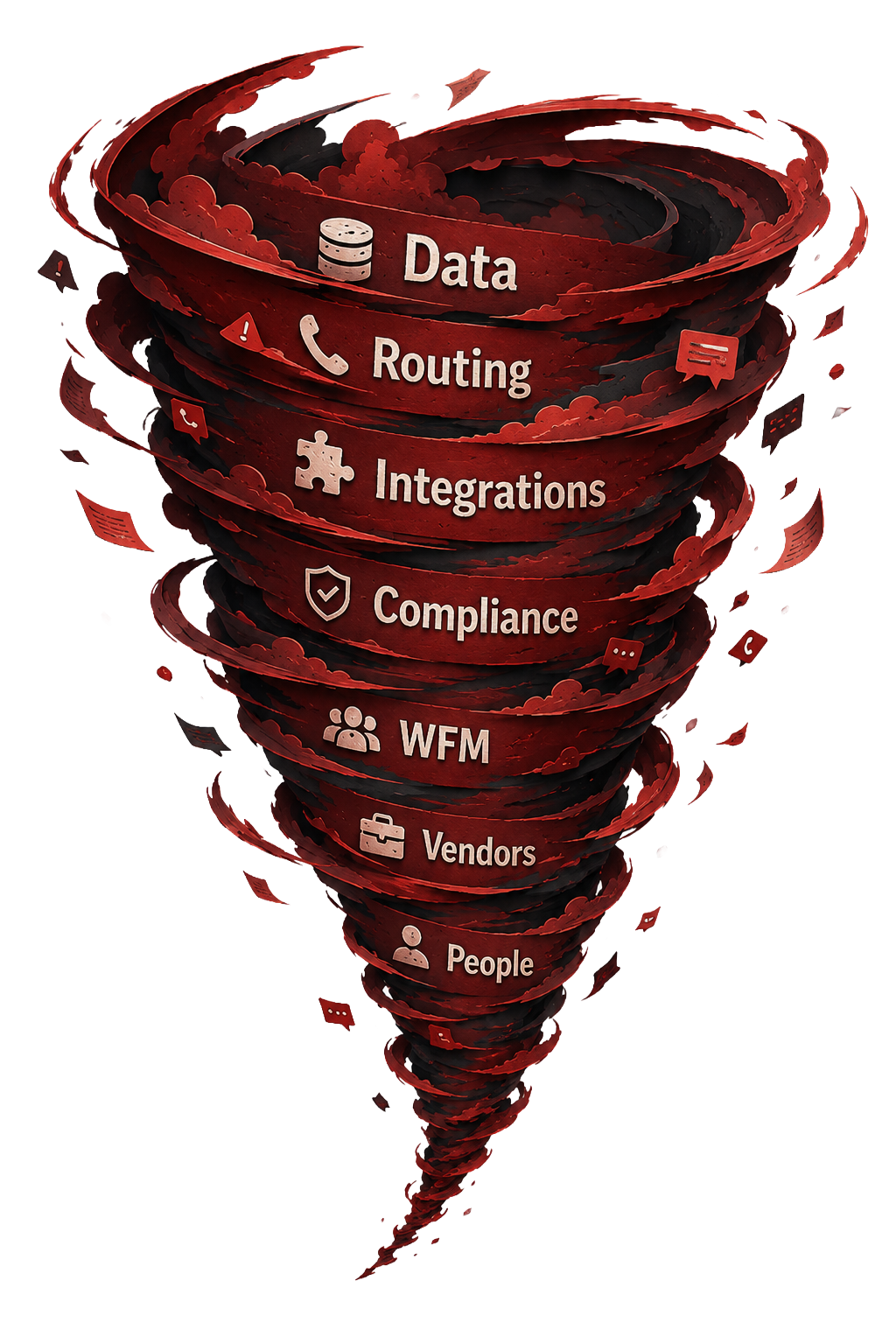 Contact center systems spiraling into operational chaos